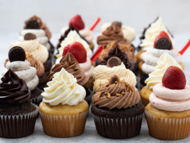Frosted cupcakes